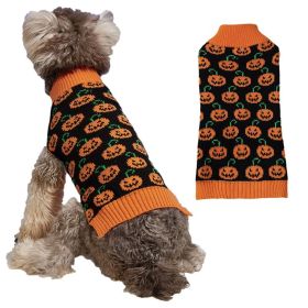 Halloween Pumpkin Dog Knitted soft Activity Costume (Color: Pumpkin, size: L) Halloween Pumpkin Dog Knitted soft Activity Costume (Color: Pumpkin, size: L)