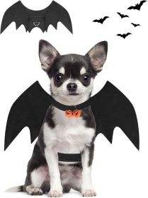 Halloween Dog Bat Wings Costume, Pet Halloween Cosplay Party Dress Up Costume for Small Dogs and Cats (size: small) Halloween Dog Bat Wings Costume, Pet Halloween Cosplay Party Dress Up Costume for Small Dogs and Cats (size: small)