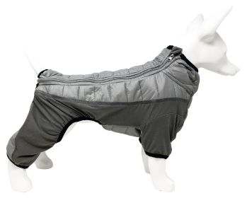 Pet Life 'Aura-Vent' Lightweight 4-Season Stretch and Quick-Dry Full Body Dog Jacket (Color: Grey, size: large) Pet Life 'Aura-Vent' Lightweight 4-Season Stretch and Quick-Dry Full Body Dog Jacket (Color: Grey, size: large)